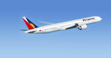 Philippine Airlines in the sky
